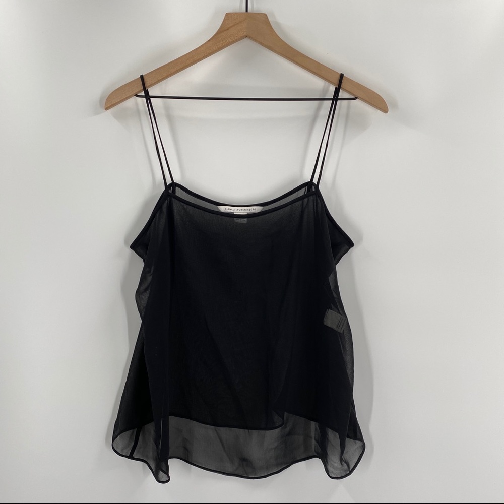 Diane Von Furstenberg- Sheer Camisole Tank top - Picture 1 of 5